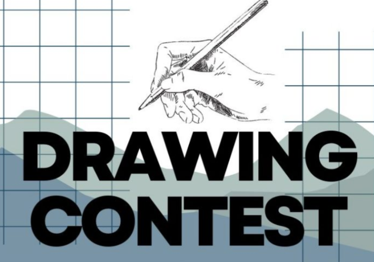 Hand sketching above "Drawing Contest" text.