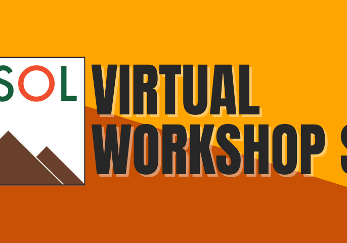 TESOL virtual workshop series banner.